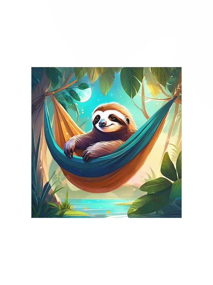 Sloth Serenity Matte Poster product image (5)