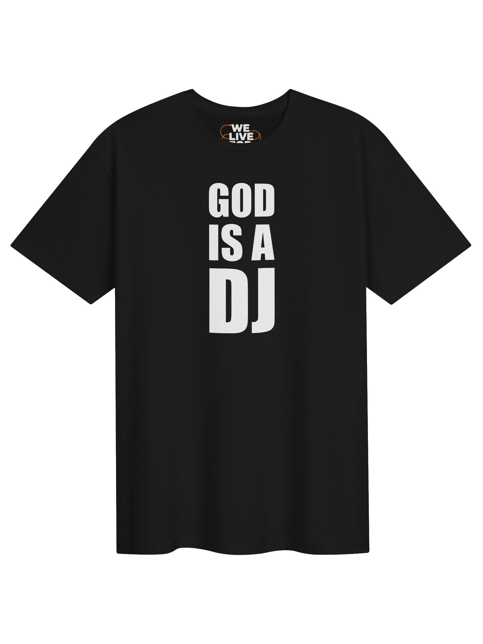 God is a Dj White Logo Unisex T-shirt product image (1)