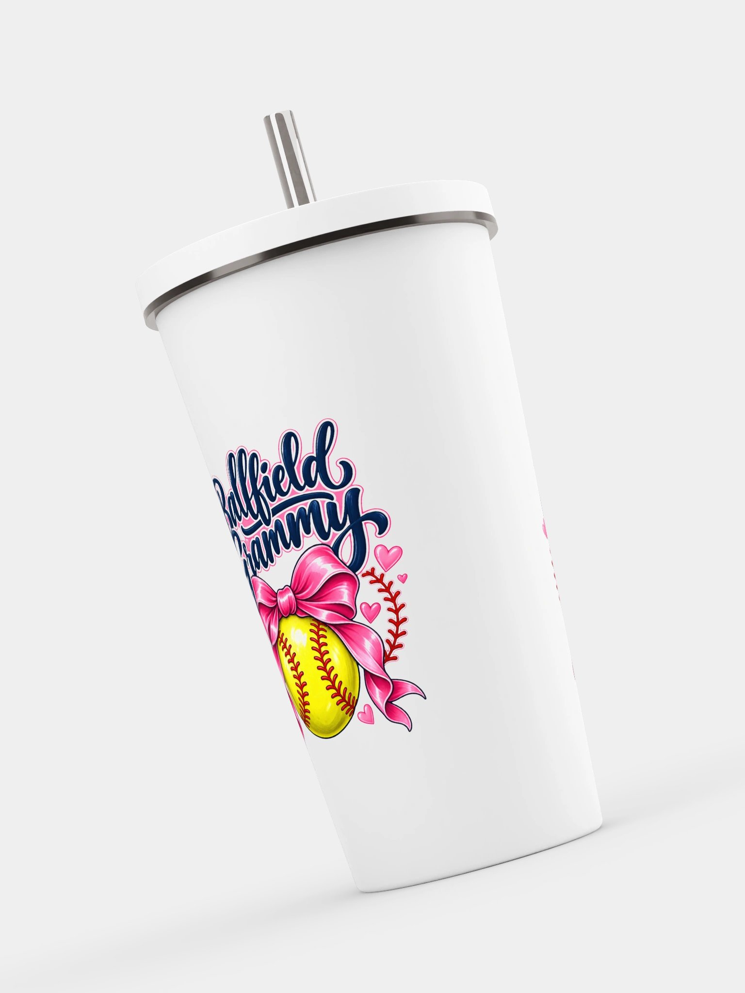 Ballfield Grammy Tumbler | Insulated Cup with Straw product image (7)