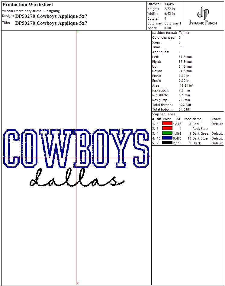 NFL COWBOYS APPLIQUE product image (2)