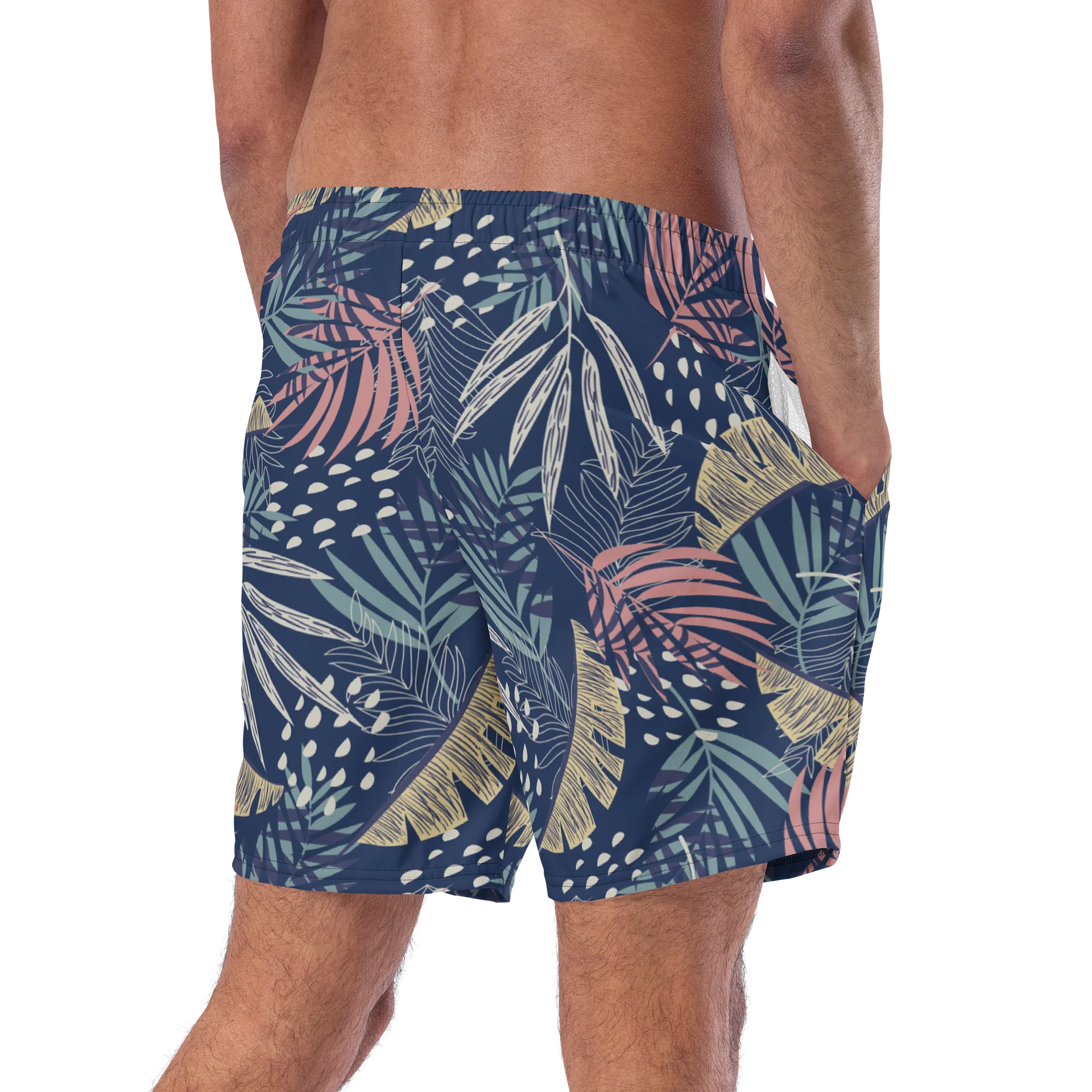 Tropical Leaves Paradise Swim Trunks for Summer Comfort product image (9)
