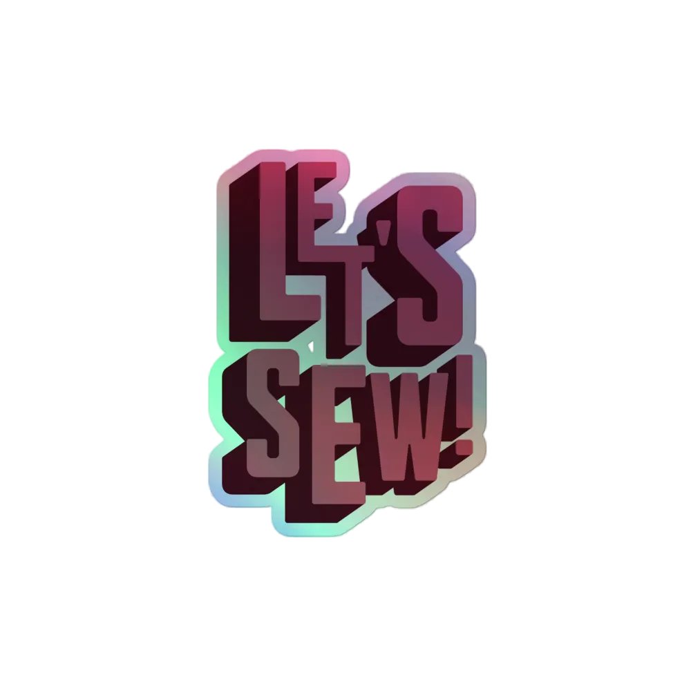 Let's Sew (Sticker) product image (2)