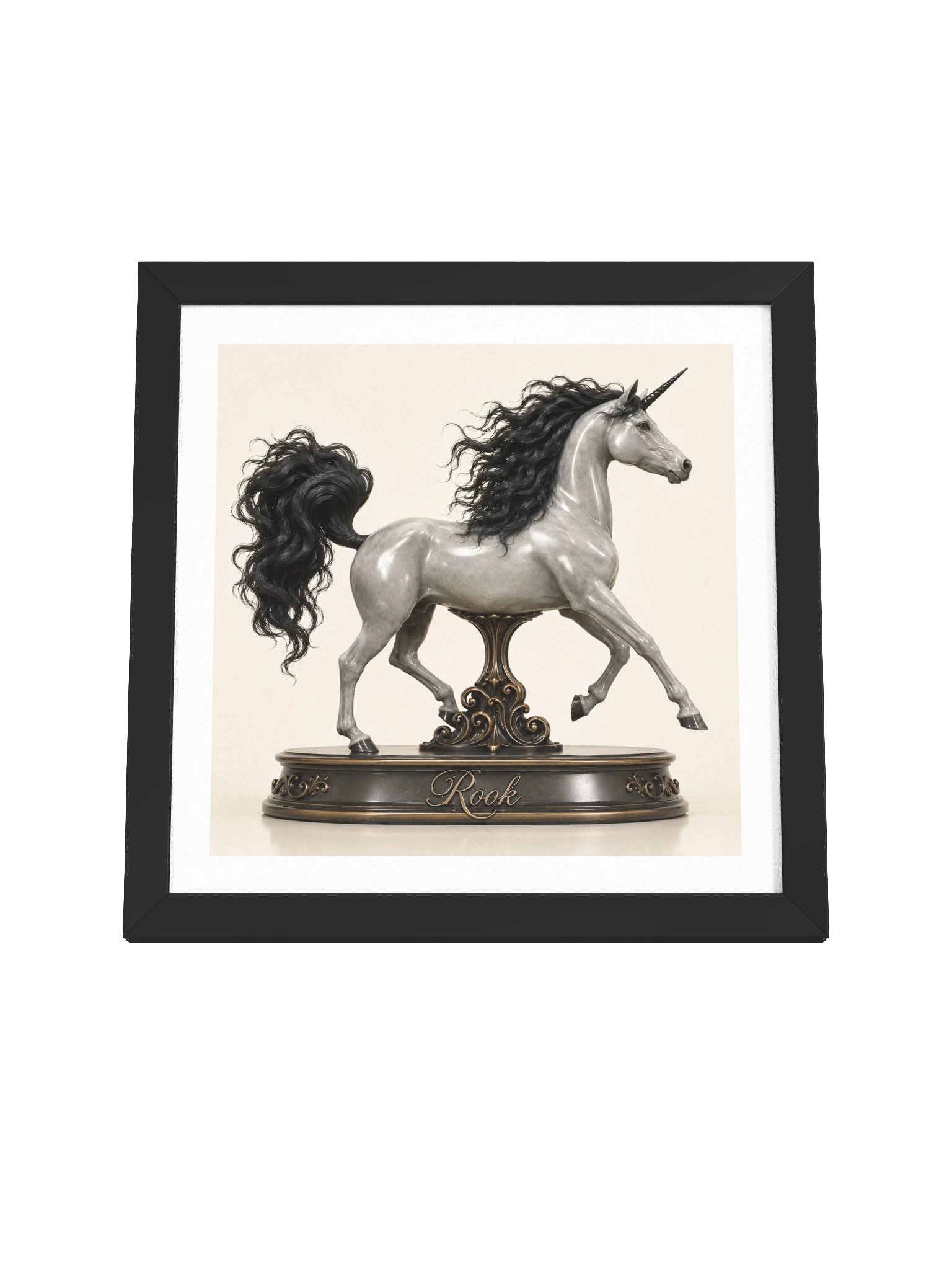 Chess Collection — Rook Unicorn Framed Poster product image (58)