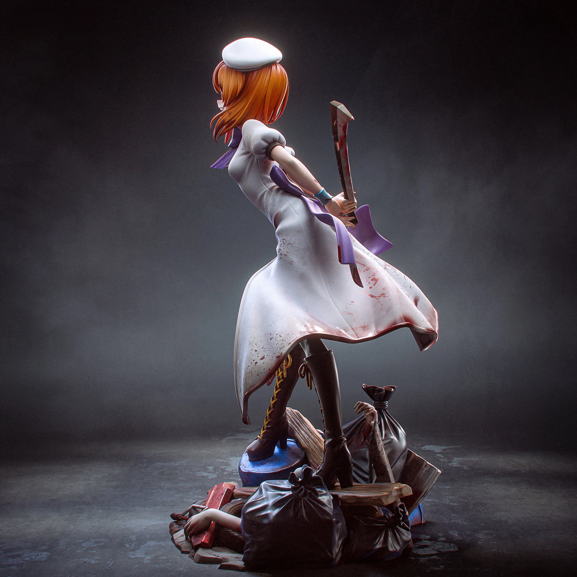 [When They Cry] Rena Ryuugu 3D Printable Model STL product image (3)