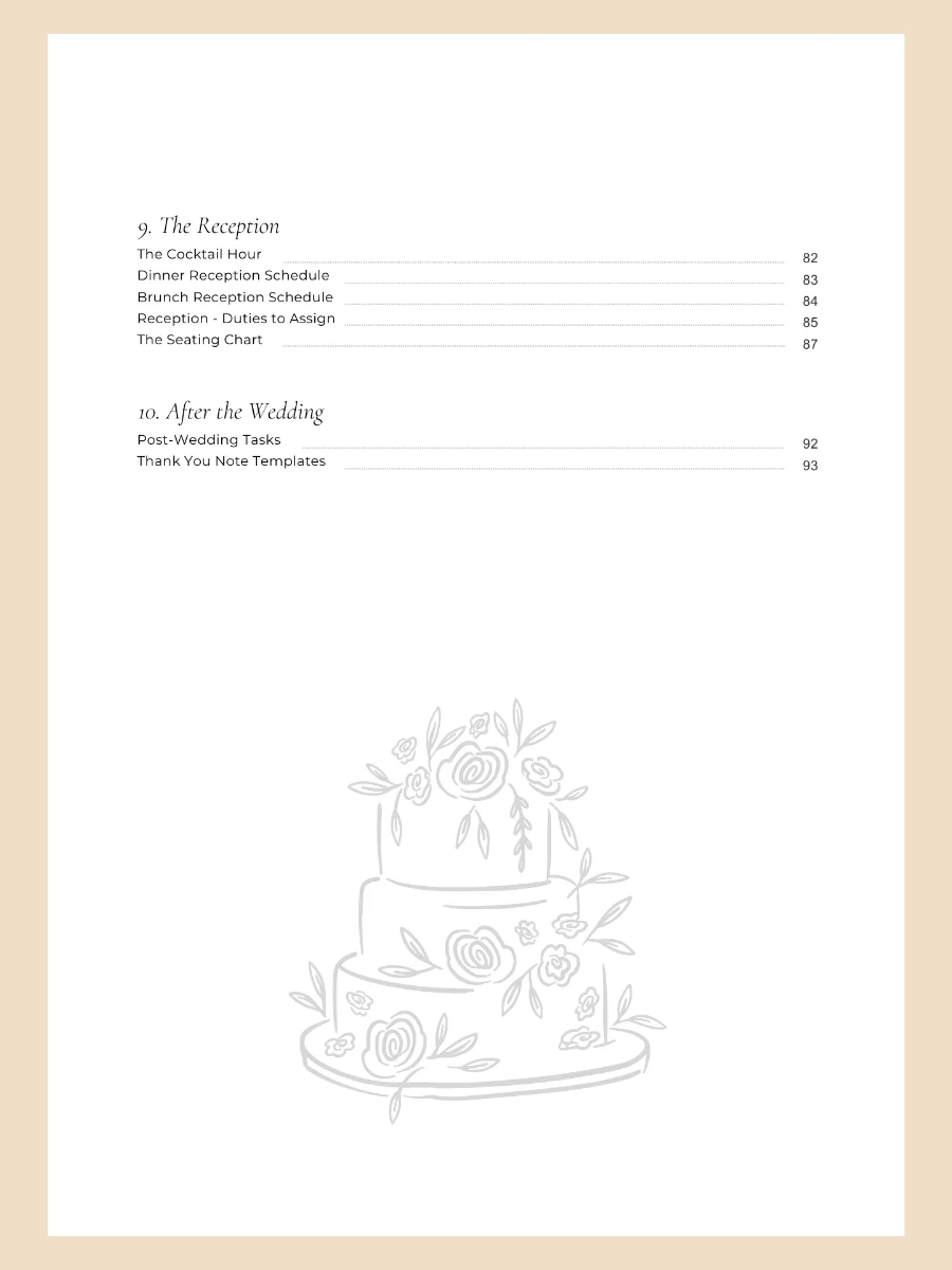 The Christian Wedding Guide (Digital PDF) & Google Sheet Planner product image (5)