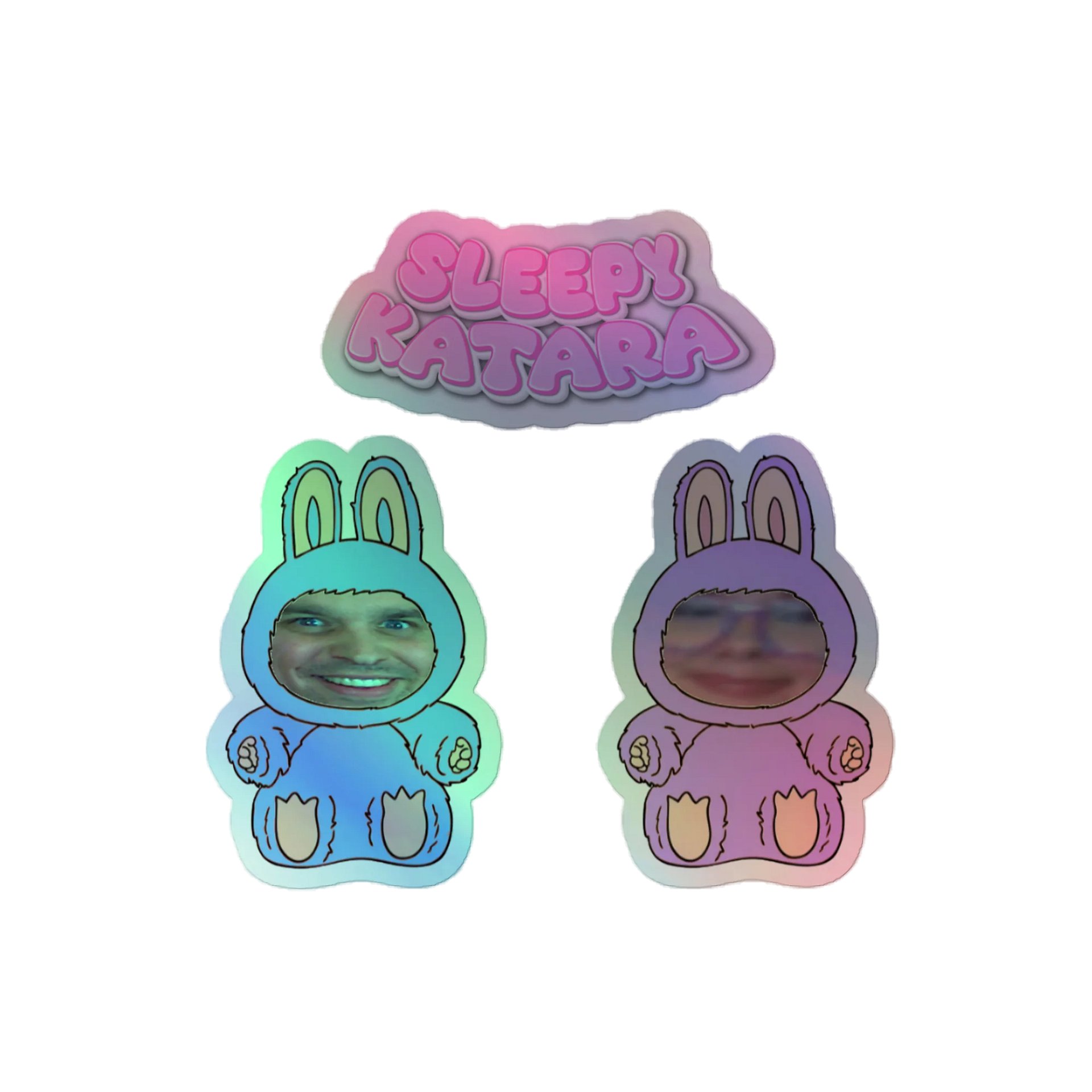 SleepyKabubu Holo Stickers product image (1)