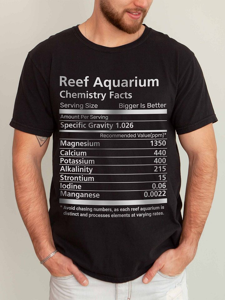 Reef Aquarium Chemistry Facts Shirt – Reef Tank Parameters & Coral Chemistry Tee product image (2)
