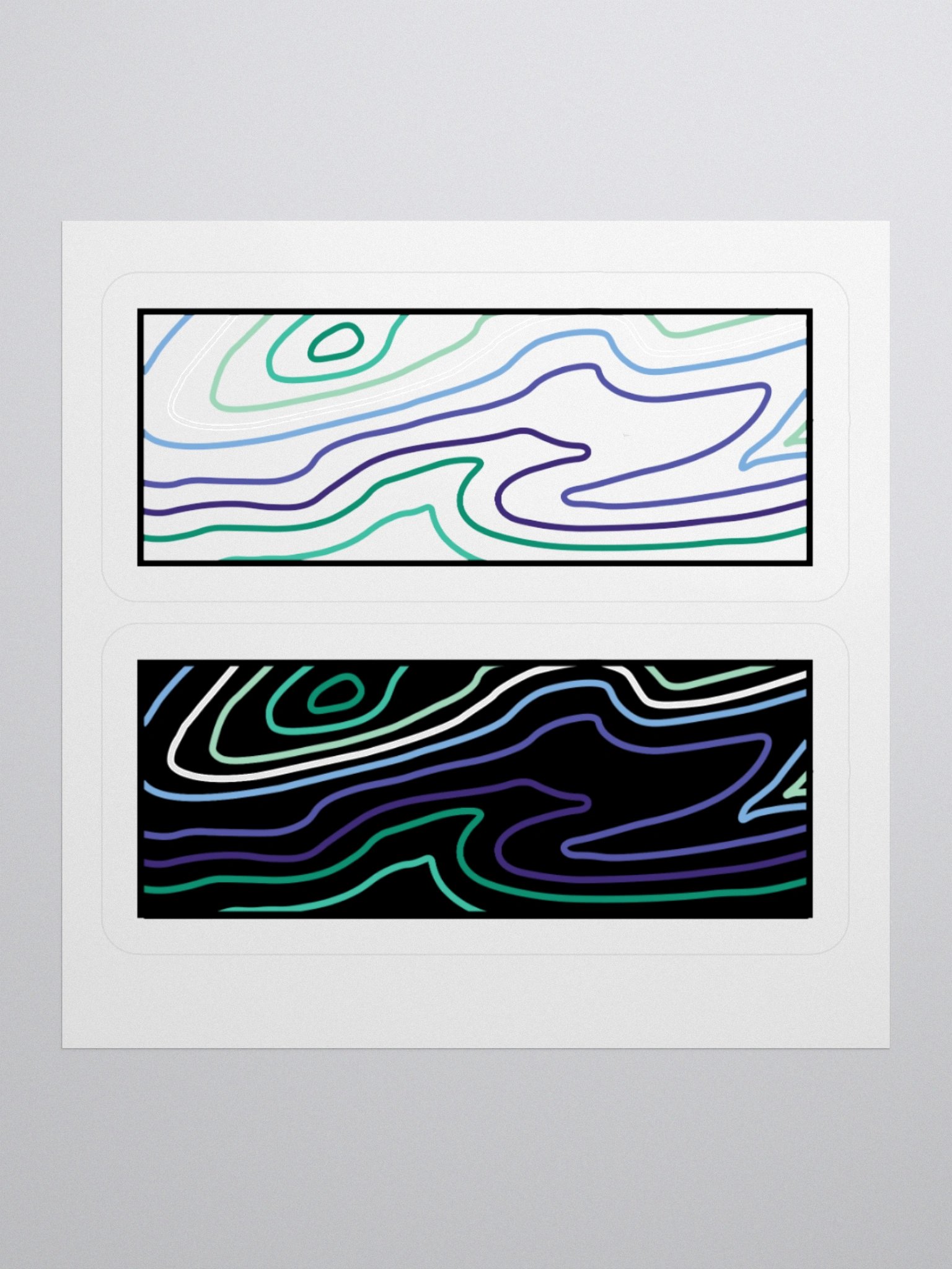 Topographic Pride- MLM sticker product image (1)