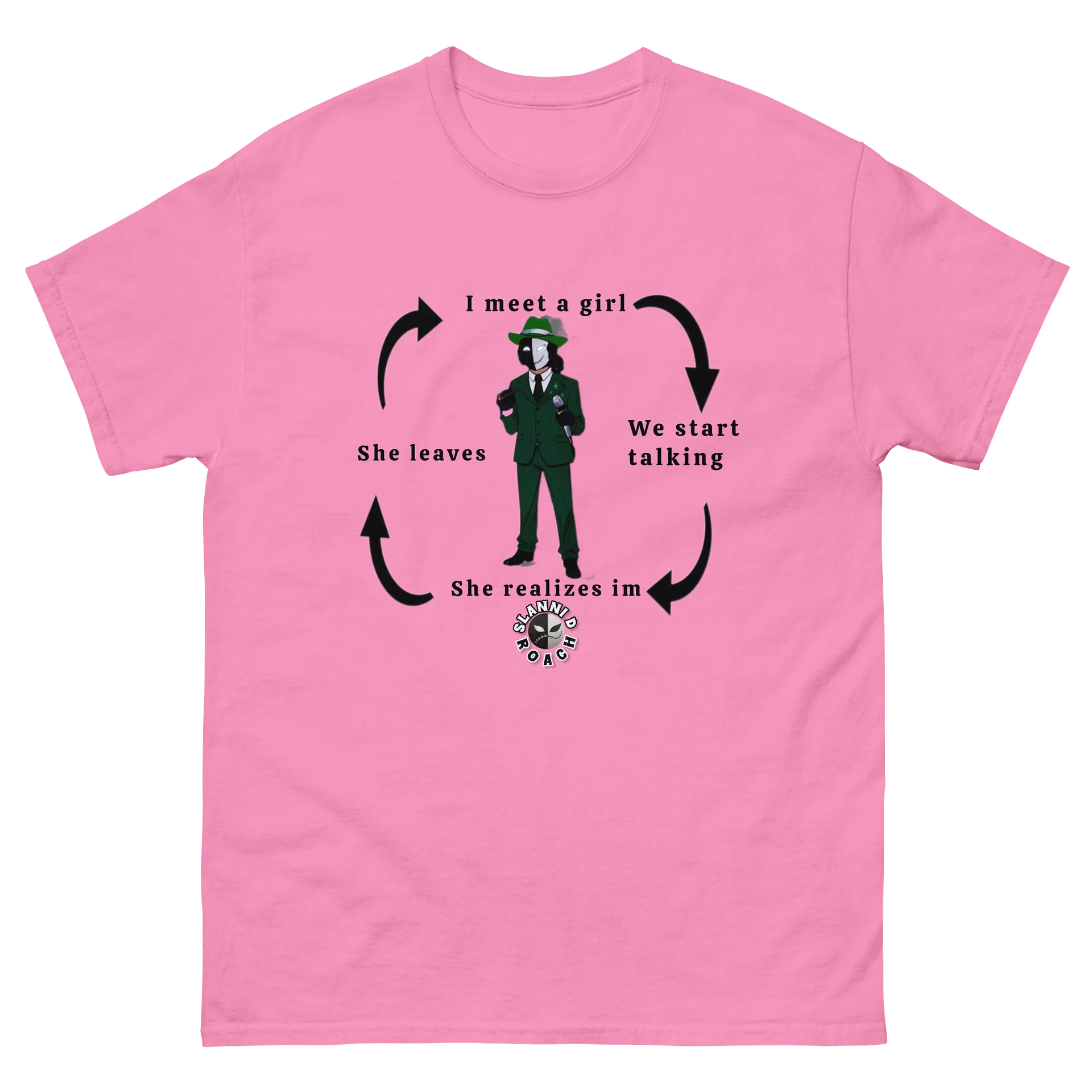 Limited time Slanni D Roach "I meet a girl" Graphic Tee product image (2)