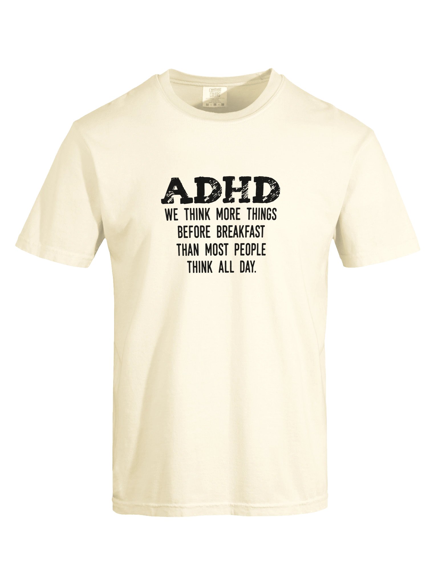 ''ADHD we think more things before breakfast' Cream product image (5)