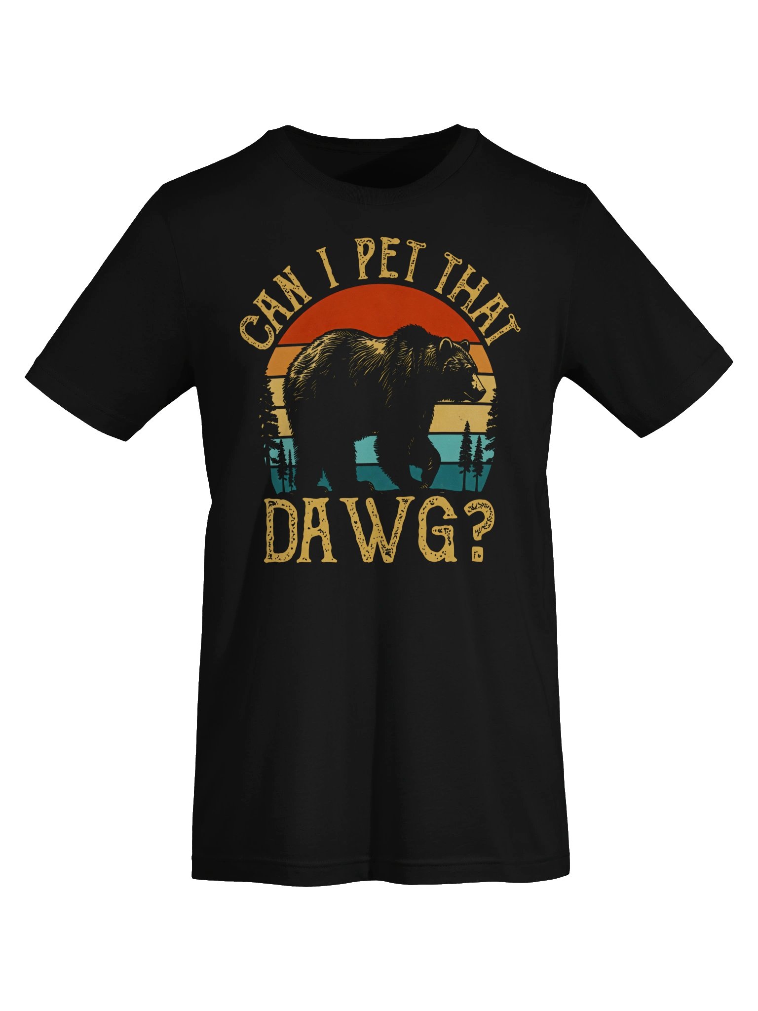 Can I Pet That Dawg? Bear Sunset Tee product image (3)