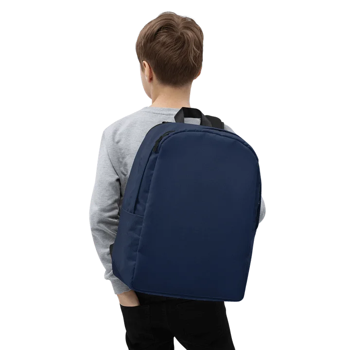 Customizable Minimalist Blue Backpack product image (1)