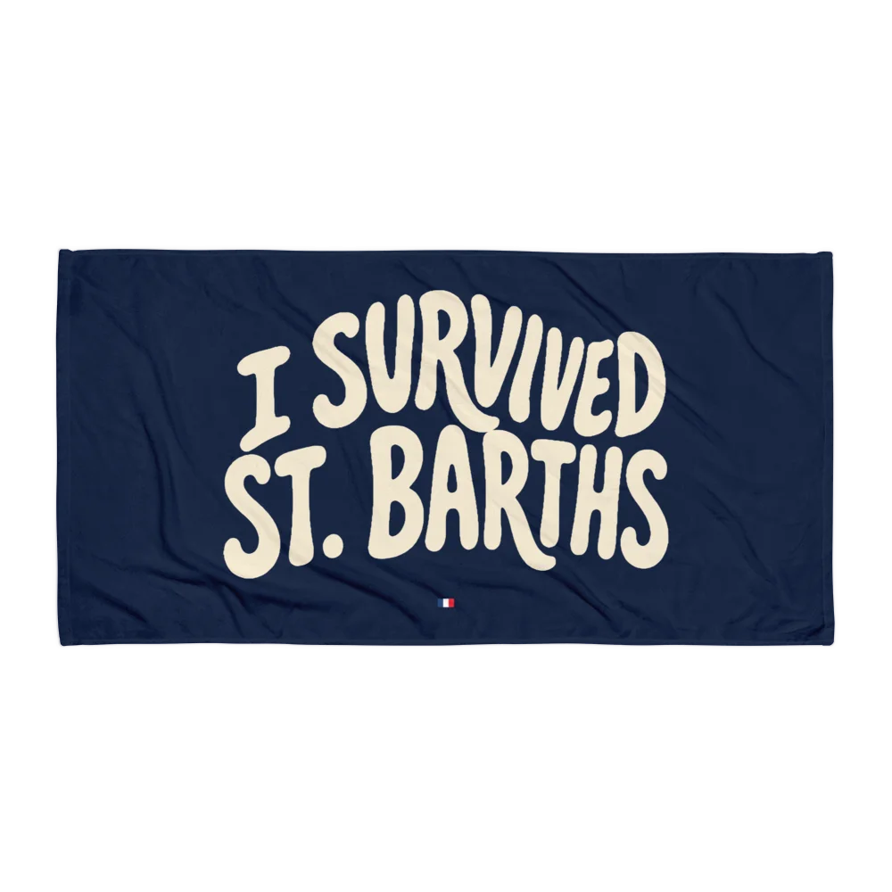 I Survived St. Barths — Premium Beach Towel product image (1)