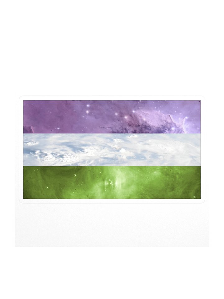 Genderqueer Space Pride Sticker product image (1)
