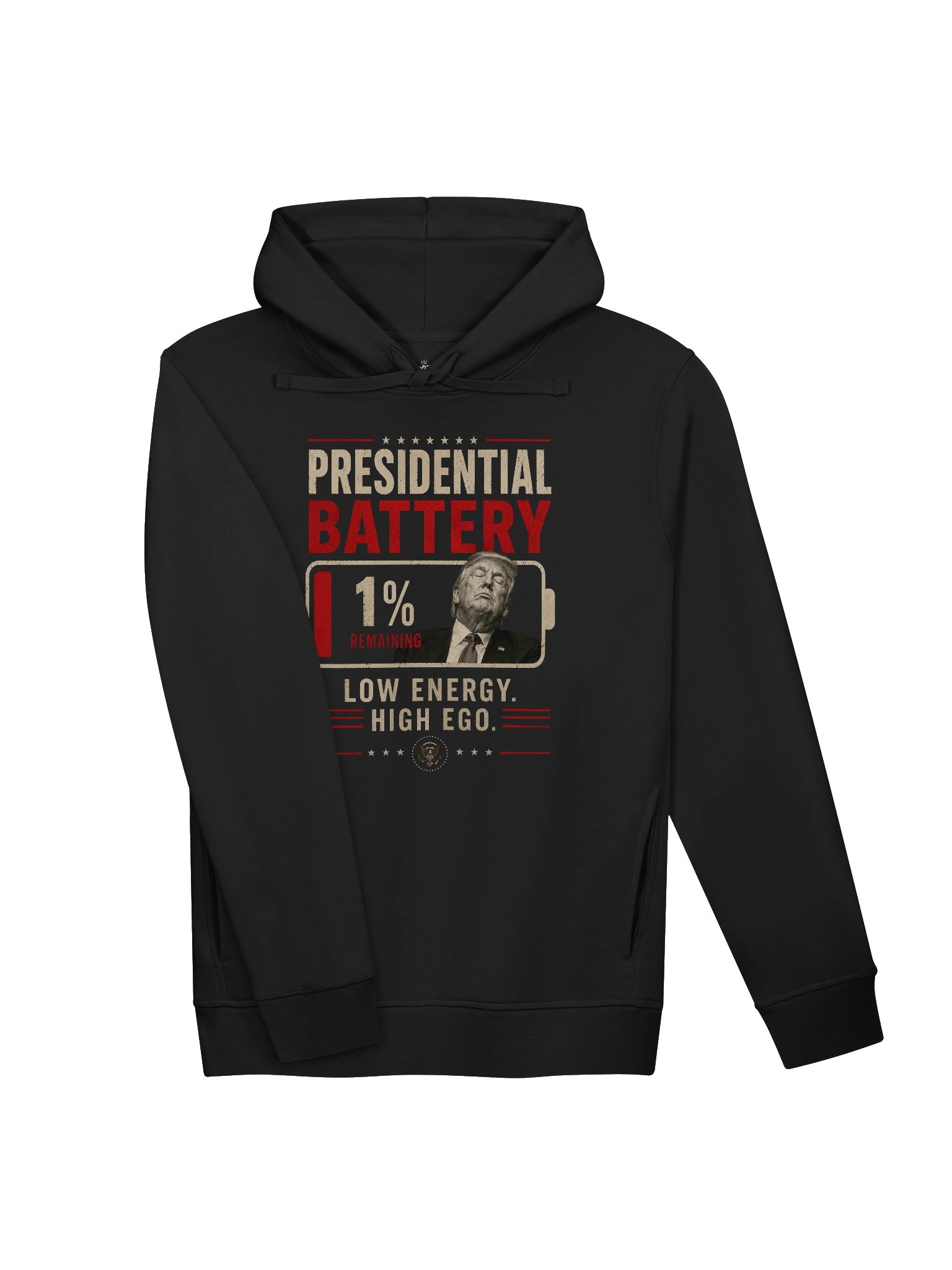 Dozy Don Low Battery Stanley/Stella Unisex Organic Side Pocket Hoodie product image (3)