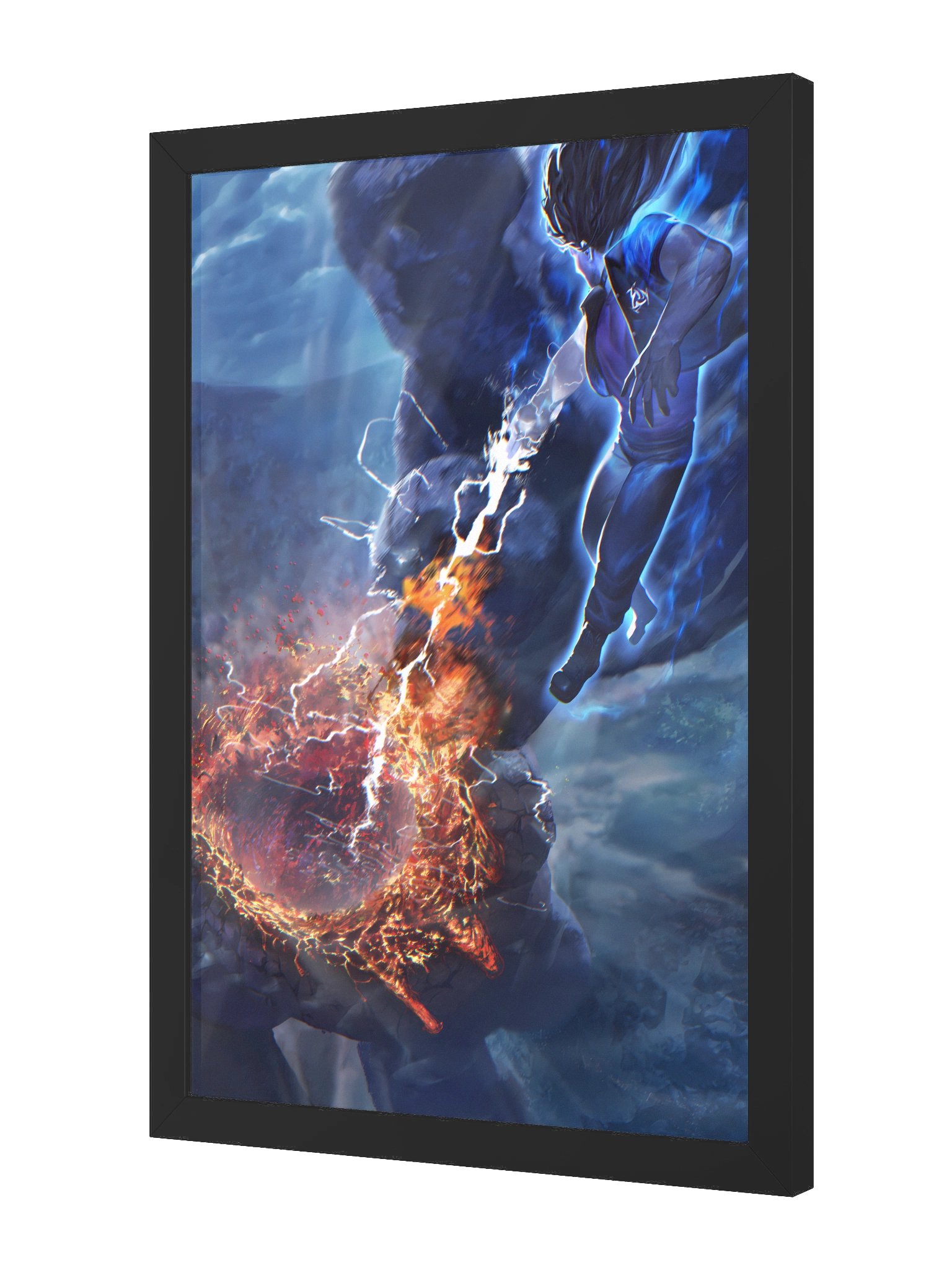Crushing Stone - Portrait - Framed High-Quality Matte Poster product image (2)