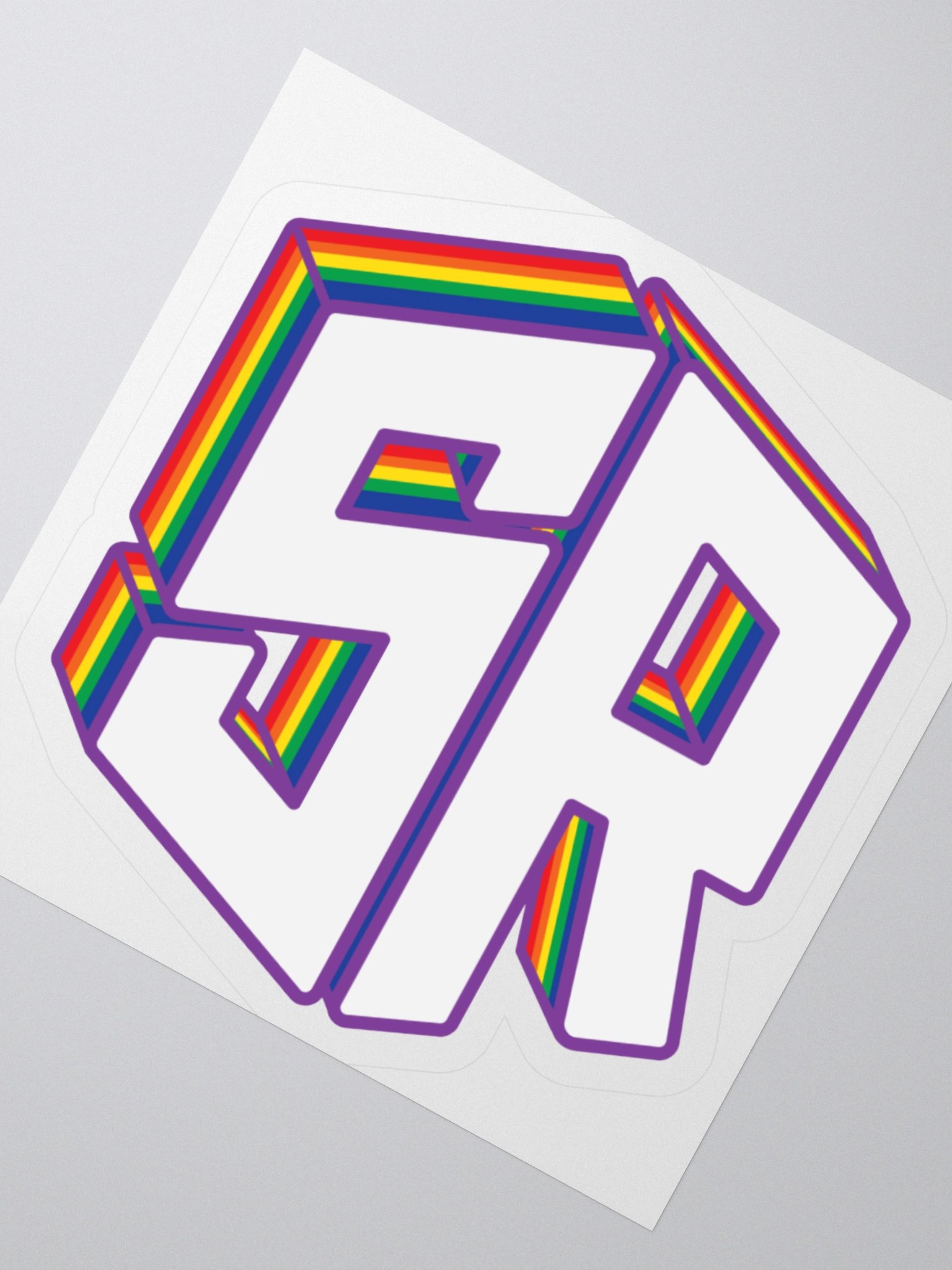 3D Rainbow Logo Sticker product image (5)