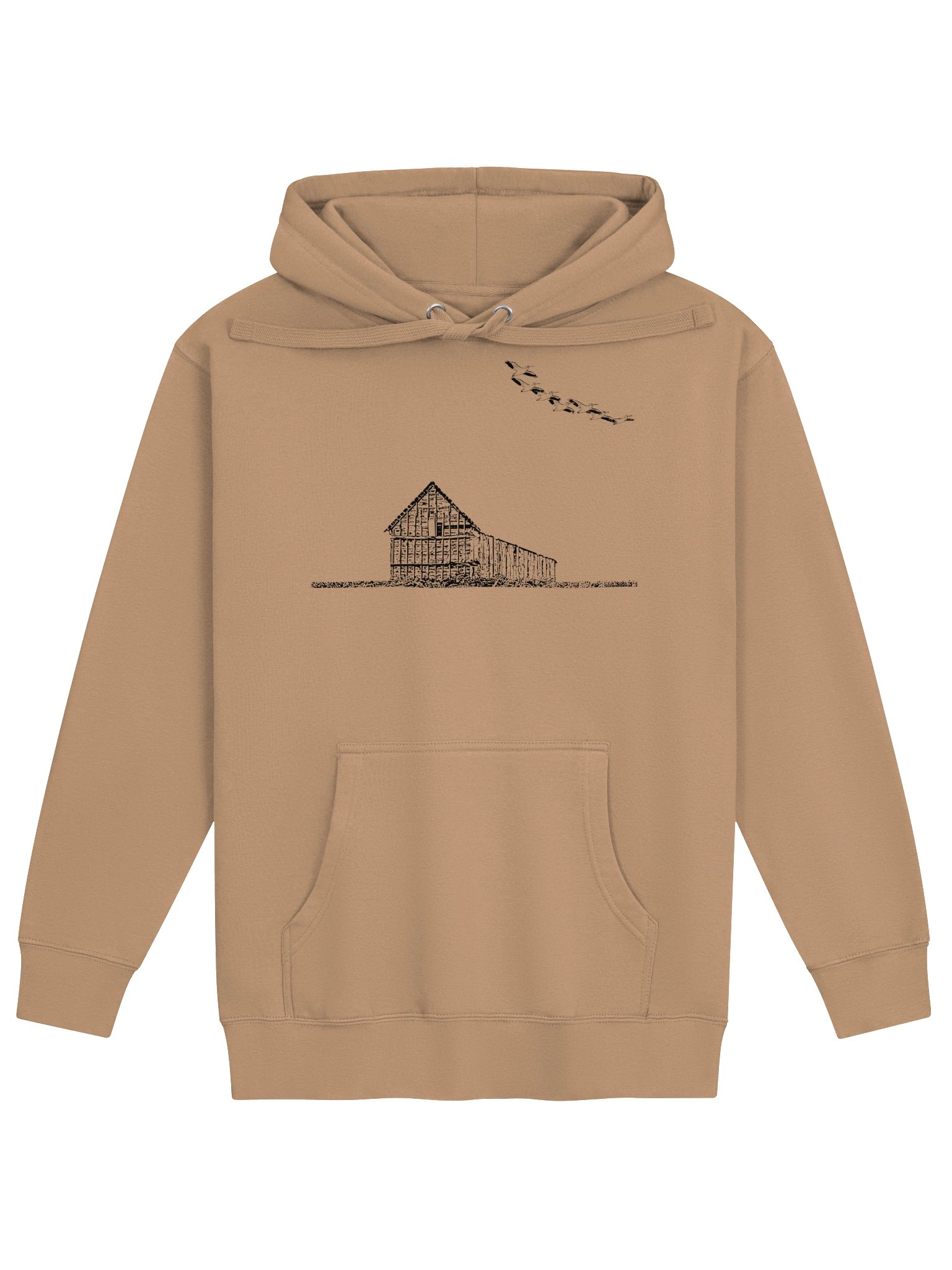 Pelicans Flying Over The Barn Premium Hoodie product image (1)