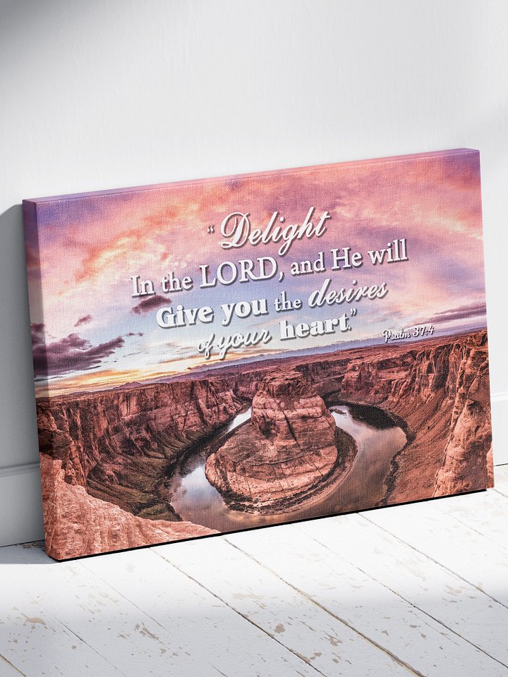 Psalm 37:4 Delight Yourself in the Lord Canvas Art product image (2)