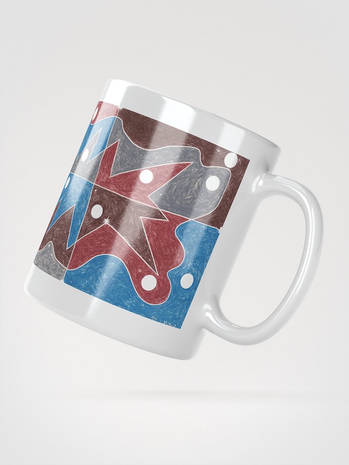 Cartoon College 1 & 2 White Glossy Mug product image (4)