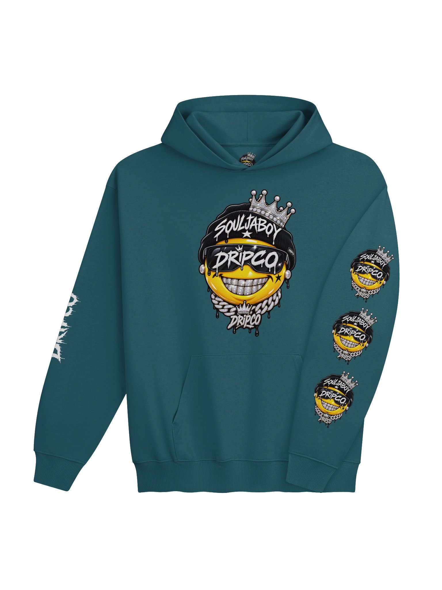 DRIPCO Bling Smiley Streetwear Hoodie product image (32)