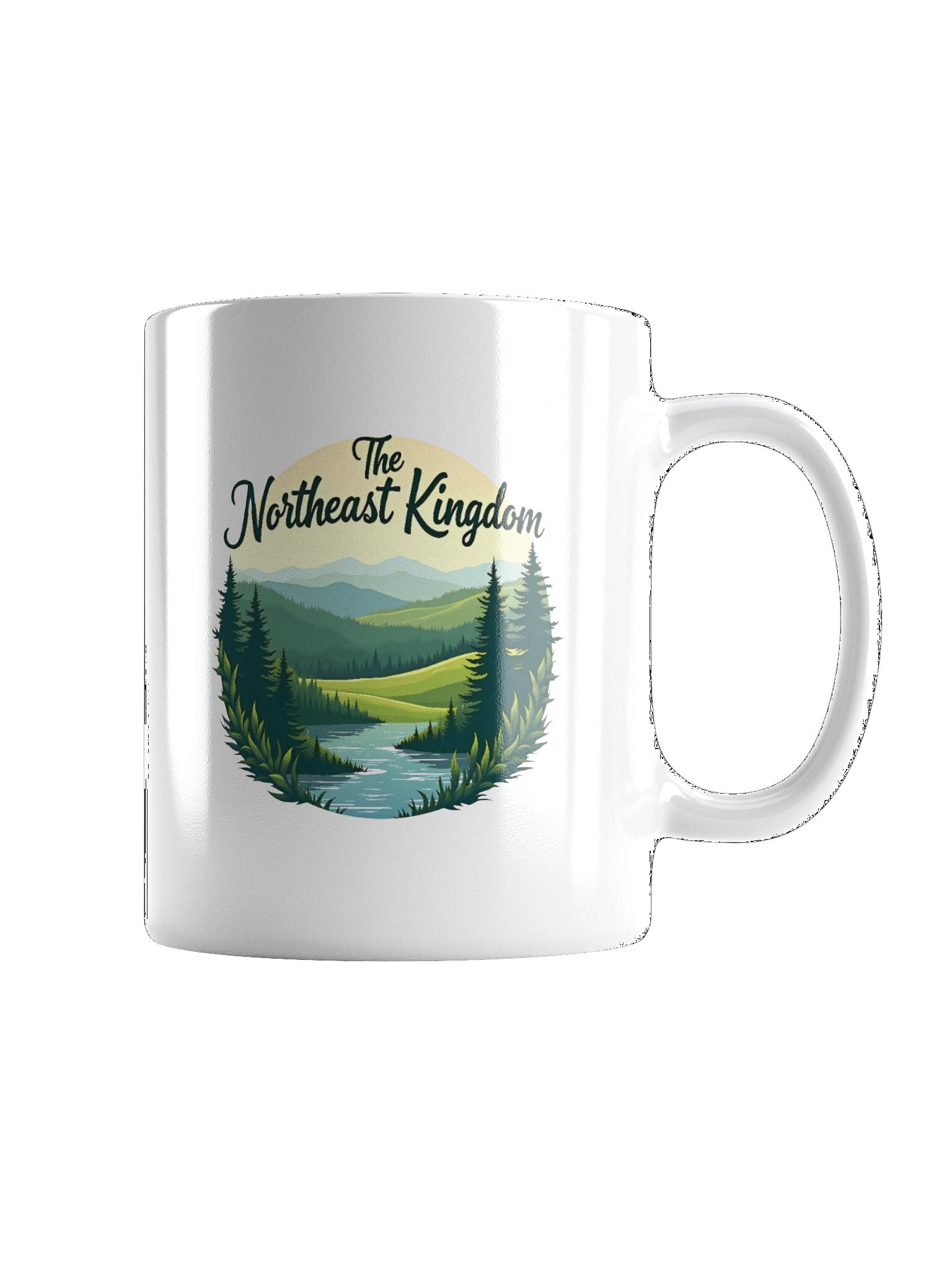 Scenic Northeast Kingdom Landscape Design – Nature-Inspired Artwork Mug product image (4)