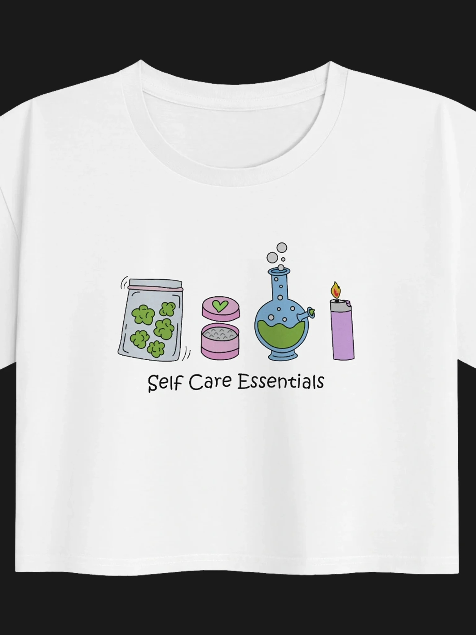 Self Care Essentials Women's Relaxed Crop Top product image (1)