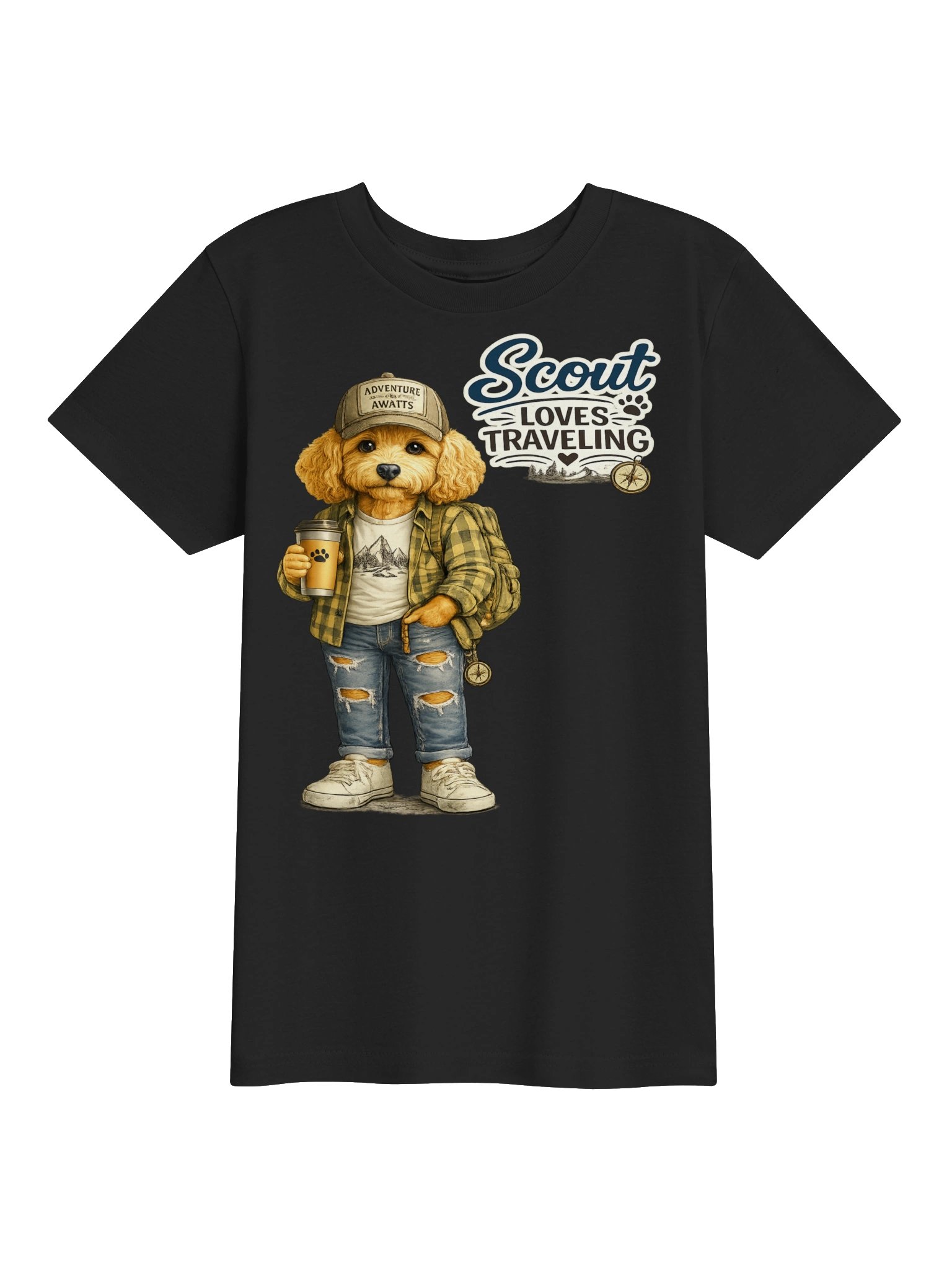 Scout Loves Traveling Youth Tee product image (4)