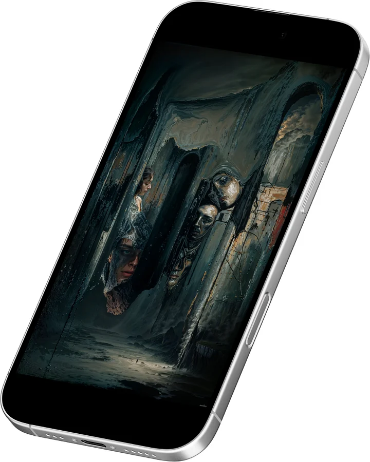 Embedded Faces Phone Wallpaper product image (2)