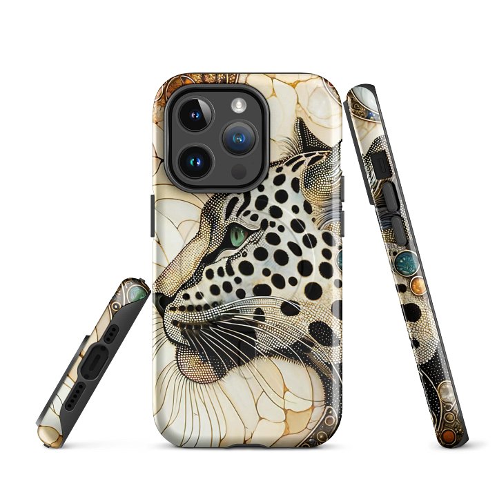 Leopard Artistry Tough Magnetic MagSafe® iPhone® 14, iPhone 15, iPhone 16, iPhone 17, Pro, Pro Max, Plus. product image (1)