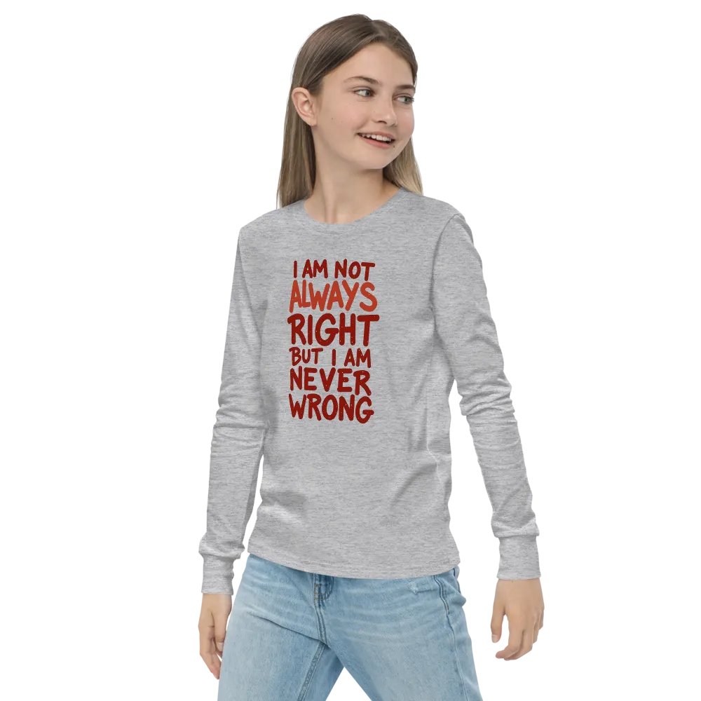 Never Wrong Youth Long Sleeve Tee product image (22)