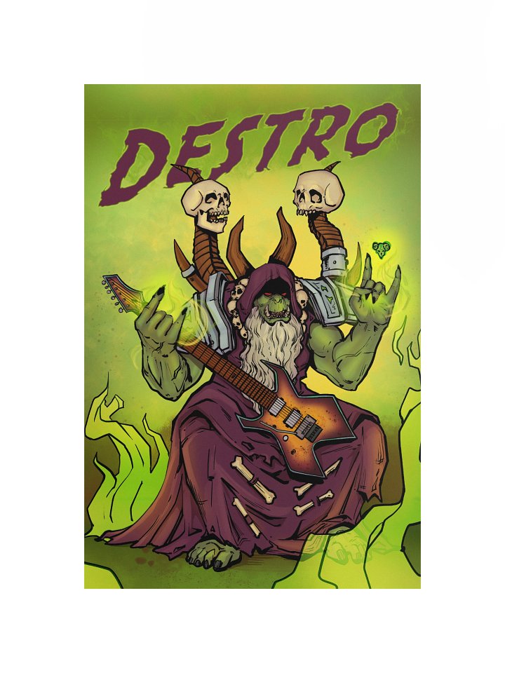 Orc Warlock Matte Poster product image (2)