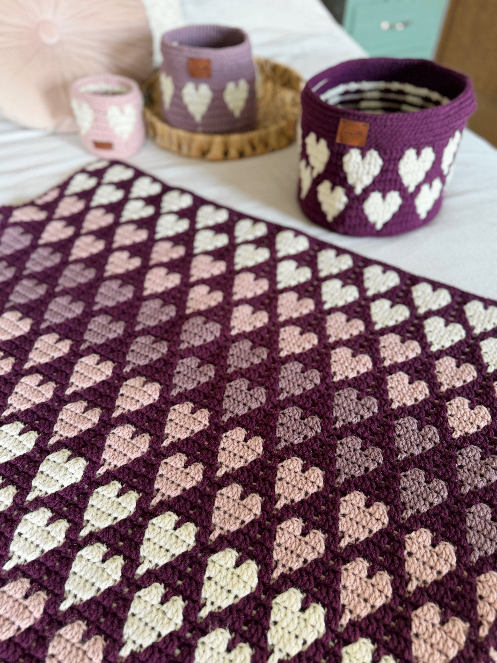 Happy Hearts Blanket Pattern product image (4)
