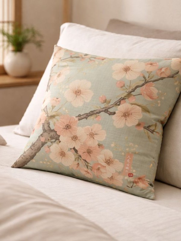 Soft Blossom Branch Cushion Cover product image (6)