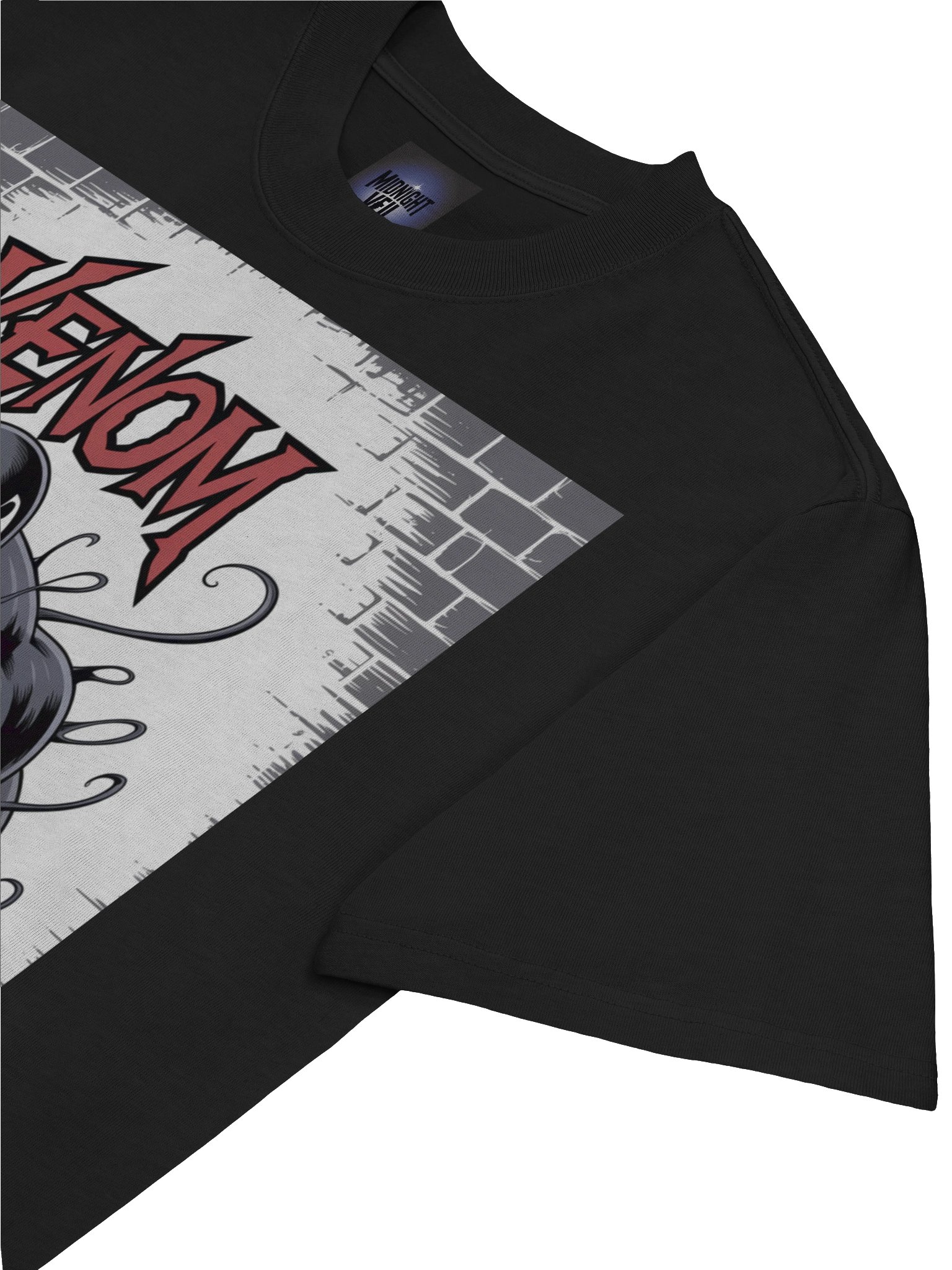 Let There Be Chaos: Venom Graffiti Faded Oversized Tee product image (7)