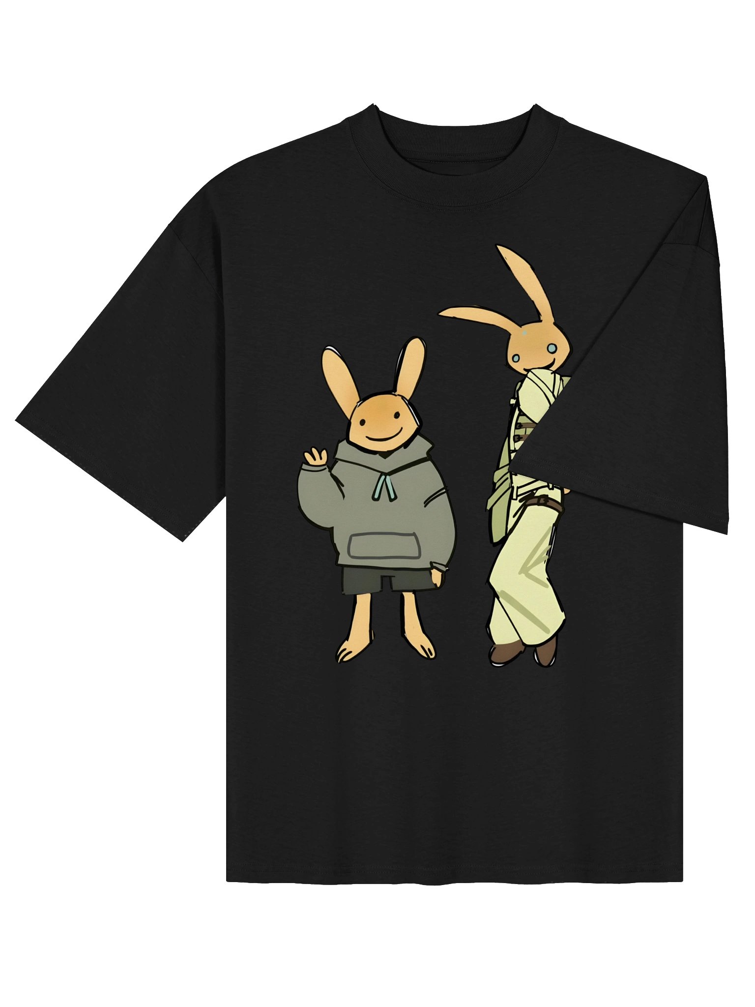 Intern Rabbit Hoodie & Field Gear Graphic Tee – Cute Creepy Hospital Aesthetic Unisex Shirt product image (4)