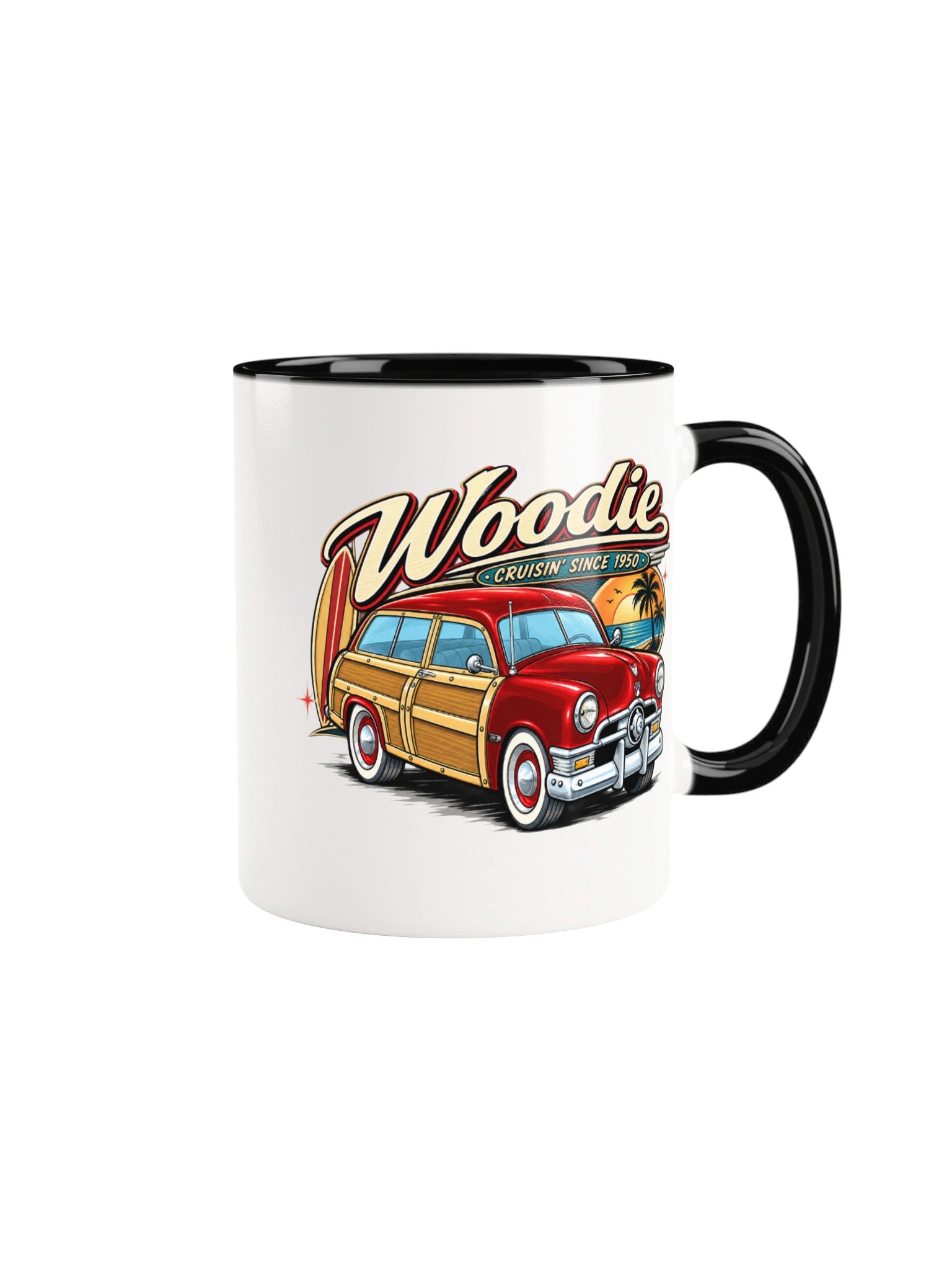 Woody – Cruisin’ Since 1950 Color Accent Mug product image (6)