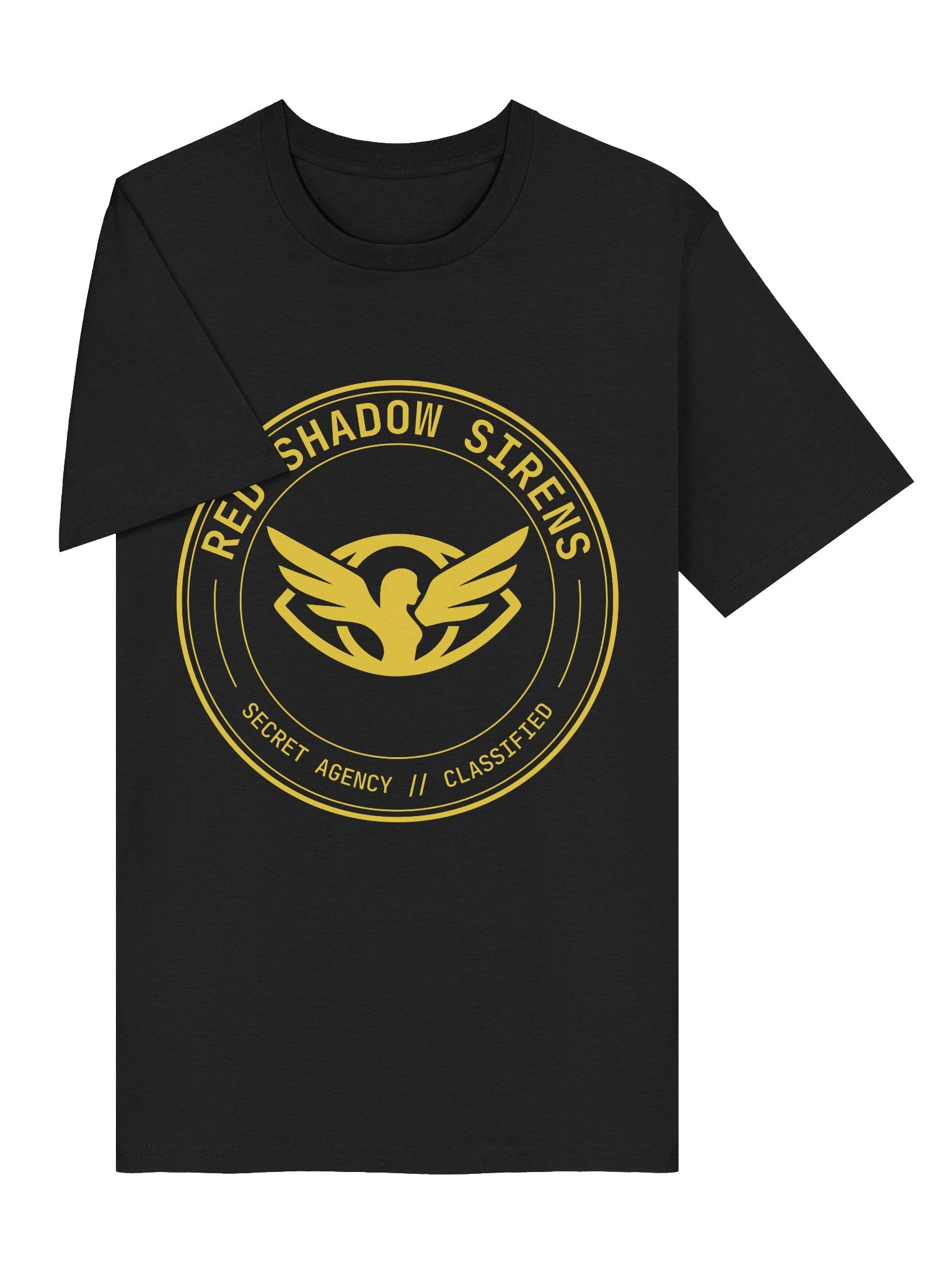 Organic cotton t-shirt (agency roundel logo, gold) product image (5)