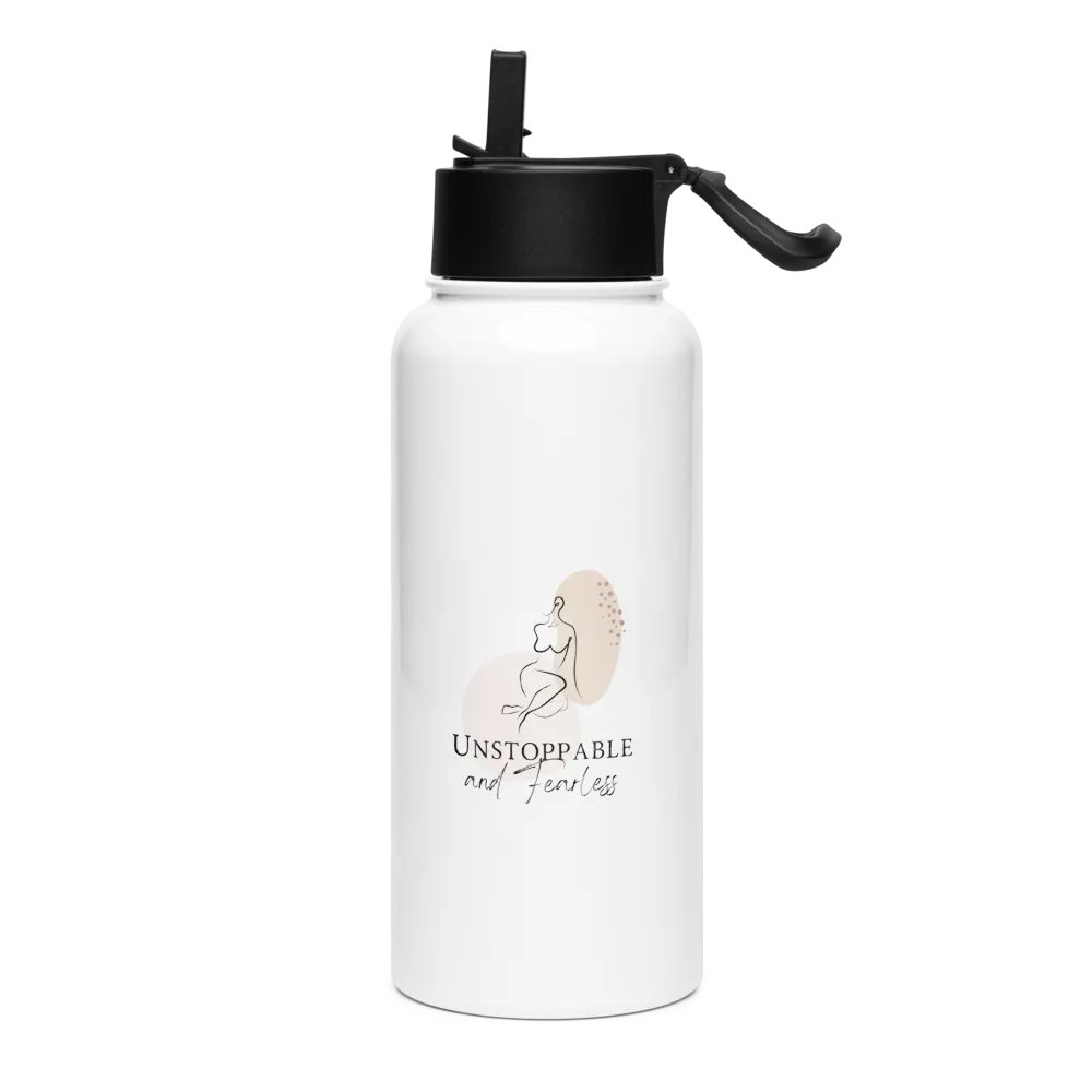Stainless Steel Water Bottle with a Straw Lid SWFB0147 product image (1)