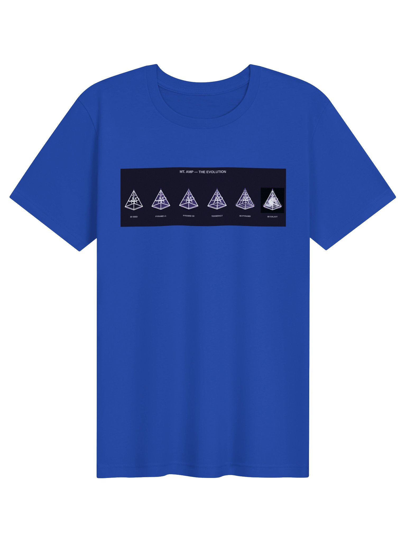 Mt. AMP — The Evolution Tee — Blue product image (1)