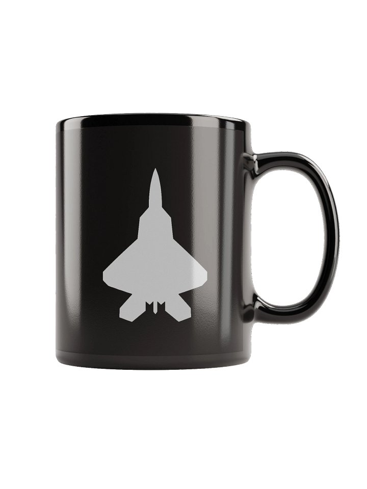 Lockheed Martin F-22 Raptor Silhouette Ceramic Mug product image (1)