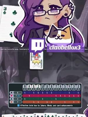 I can't even with the 7 of clubs... #twitch #streamer #streamertok #gamerchick #balatro 
