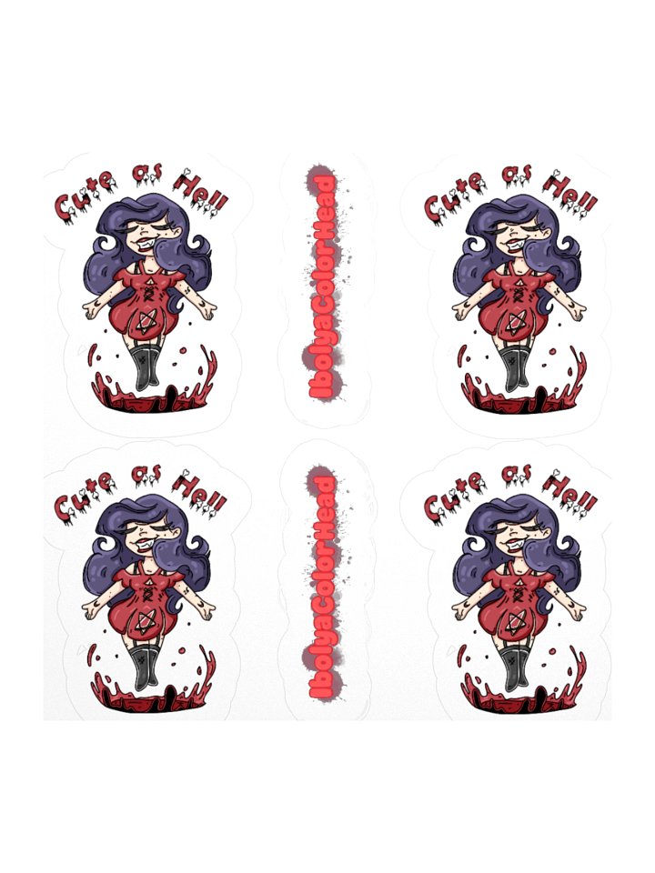 Cute As Hell Stickers product image (1)