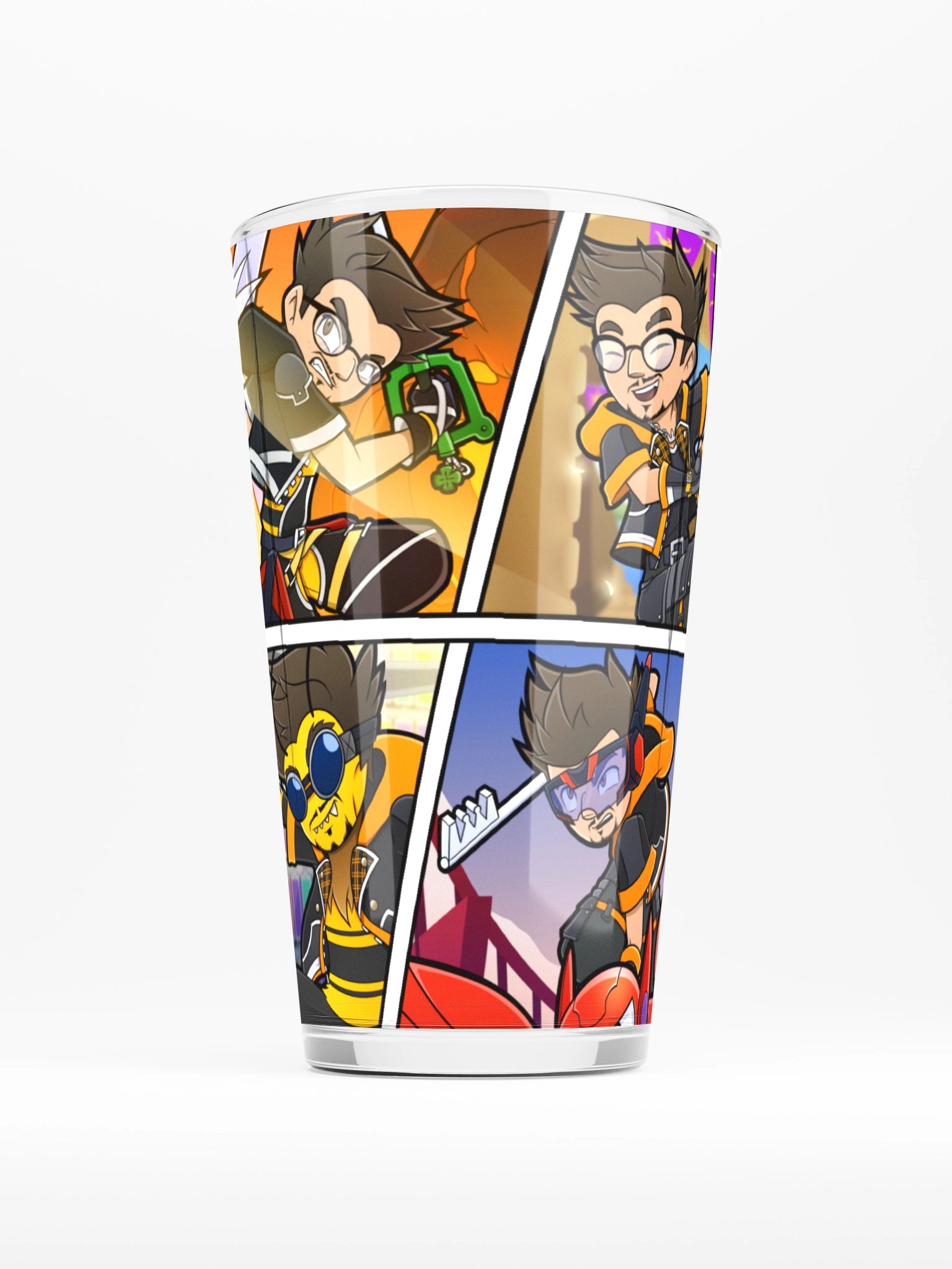 The ''KingDee Hearts'' Adventure Shaker Pint Glass product image (2)