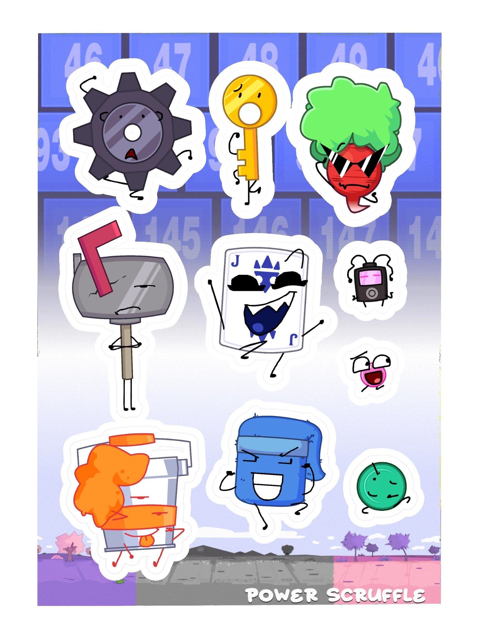 POWER SCRUFFLE STICKER SET #1 product image (3)