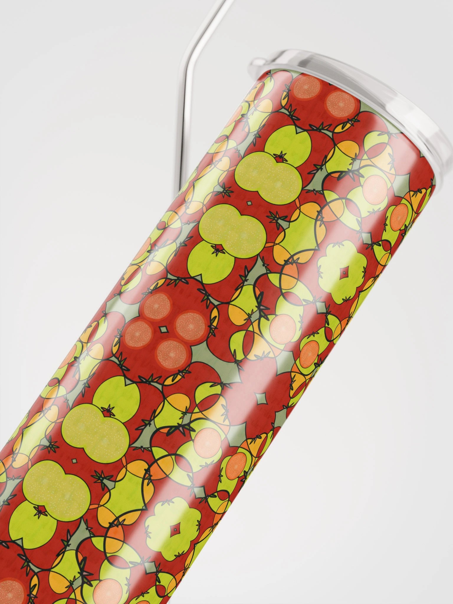 Tomato Glow – Vibrant Pattern Stainless Steel Tumbler product image (5)