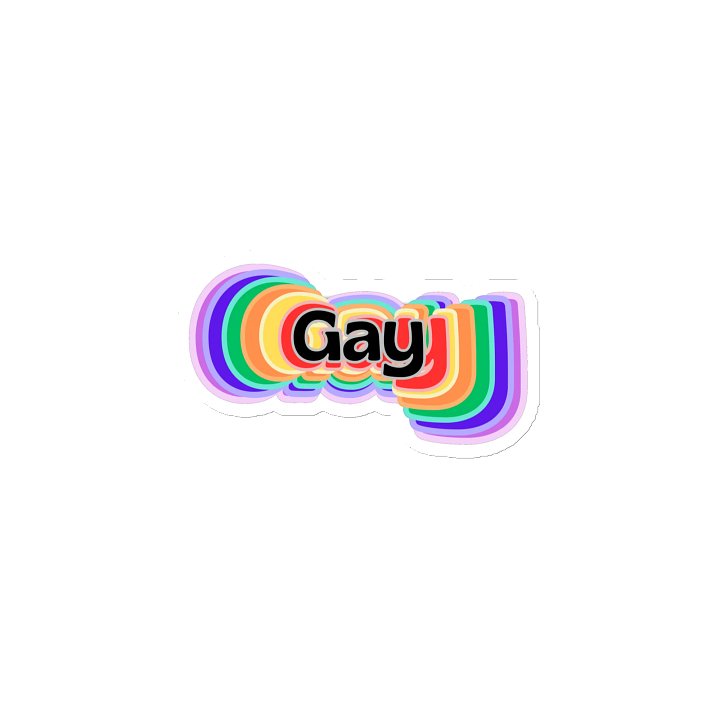 LGBTQIAP2S+ 2025, Rainbow Gay, Magnet product image (2)