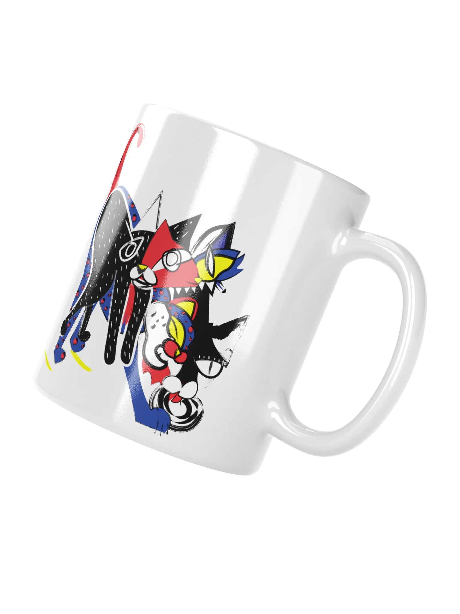 Mug: Kaleido Cat - Primary colors product image (3)