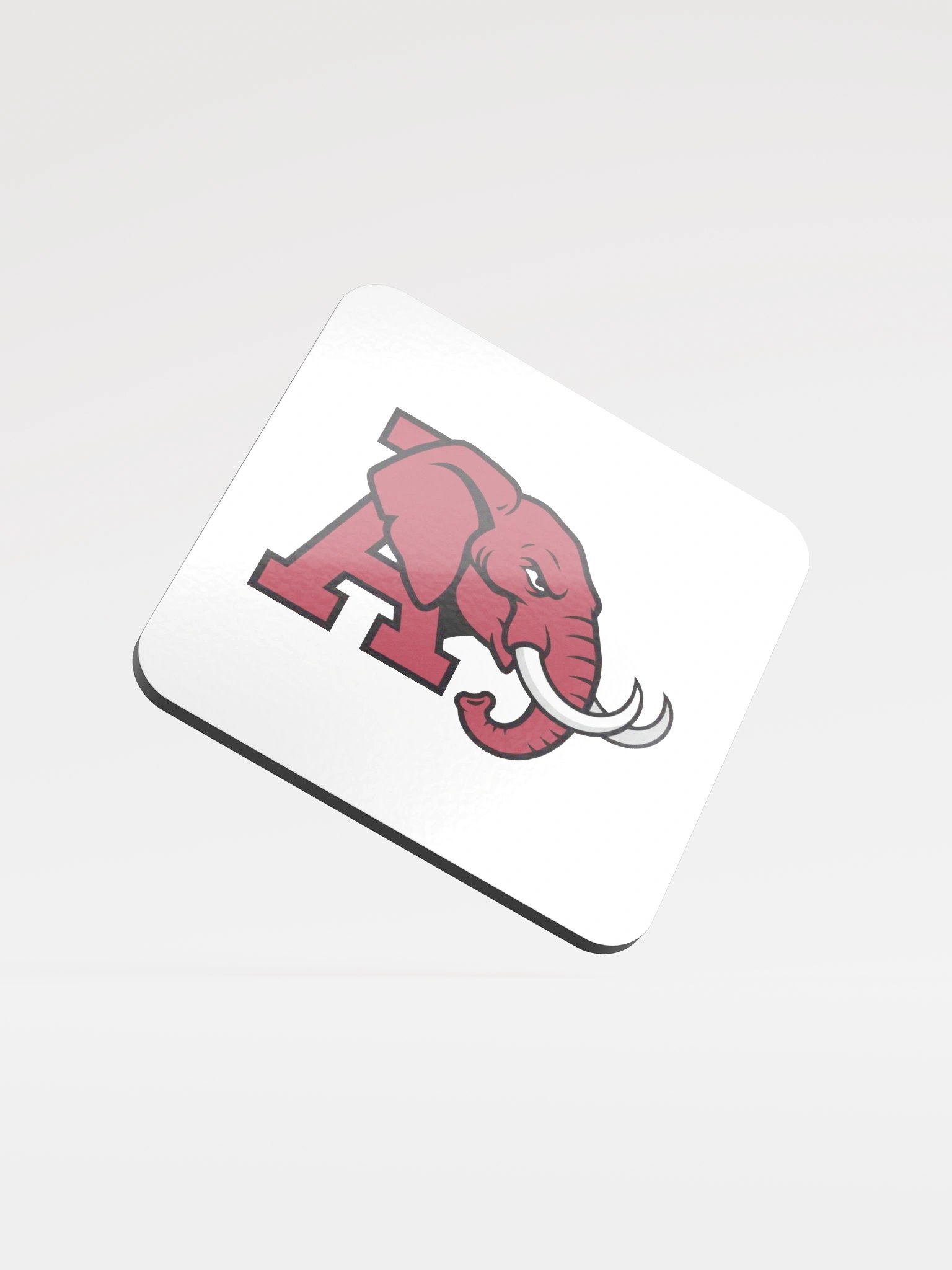 Elegant Elephant Glossed Cork Coaster product image (1)