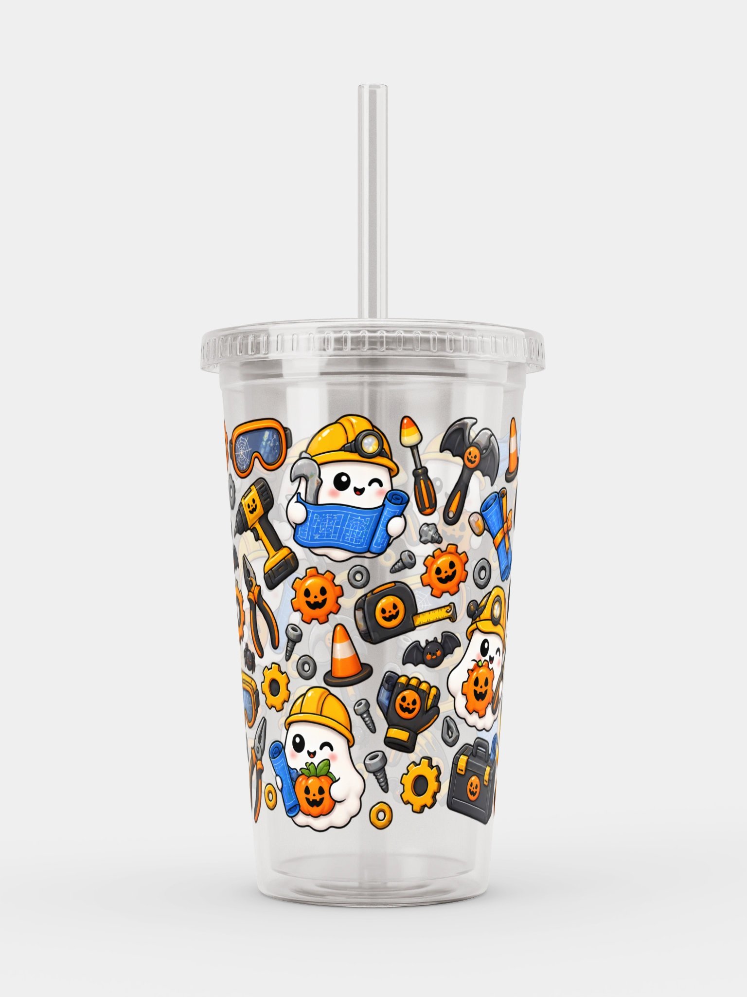 Halloween X Engineer Mashup Clear Wall Tumbler 16 Oz (473 ml) product image (1)